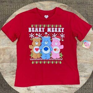 NEW M Women's Care Bears Christmas Tee